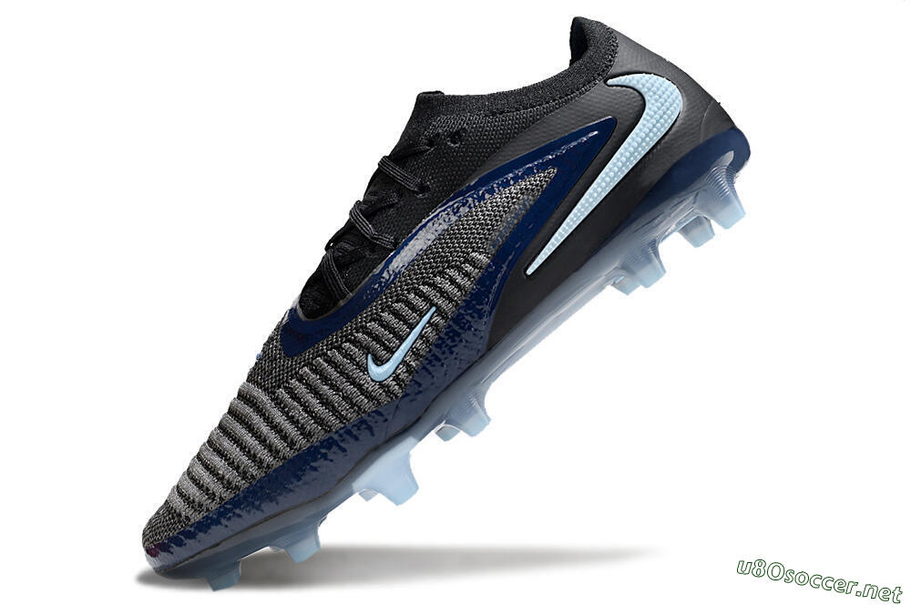 Unisex Nike Phantom 6 Elite Low FG Football Boots - Black/Jade 5