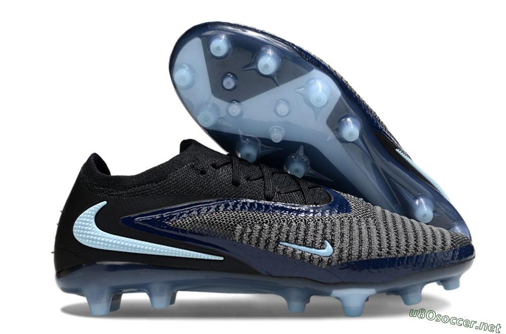 Unisex Nike Phantom 6 Elite Low FG Football Boots - Black/Jade 2