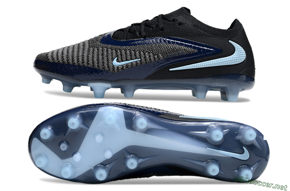 Unisex Nike Phantom 6 Elite Low FG Football Boots - Black/Jade 1