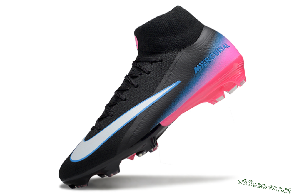 Men's Nike Air Zoom Mercurial Superfly 10 Elite SG Football Boots - Black/White/Pink 5