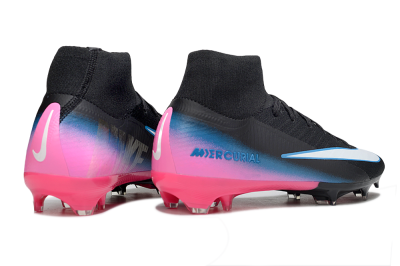Men's Nike Air Zoom Mercurial Superfly 10 Elite SG Football Boots - Black/White/Pink