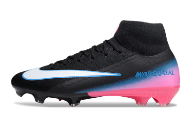 Men's Nike Air Zoom Mercurial Superfly 10 Elite SG Football Boots - Black/White/Pink