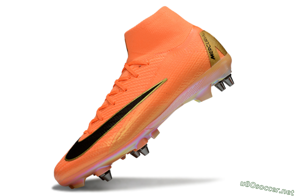 Men's Nike Air Zoom Mercurial Superfly 10 Elite SG Football Boots - Red/Black/Gold 5