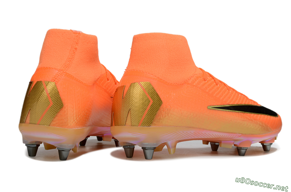 Men's Nike Air Zoom Mercurial Superfly 10 Elite SG Football Boots - Red/Black/Gold 6