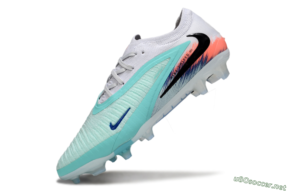Unisex Nike Phantom 6 Elite Low FG Football Boots - Jade/Black/White 5