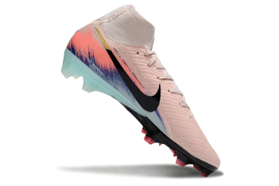Unisex Nike Air Zoom Mercurial Superfly 10 Elite FG Football Boots - Pink/Black/Gold
