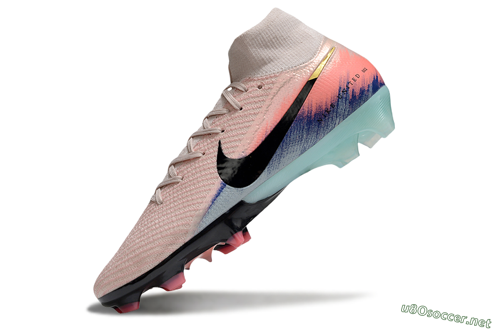 Unisex Nike Air Zoom Mercurial Superfly 10 Elite FG Football Boots - Pink/Black/Gold 5