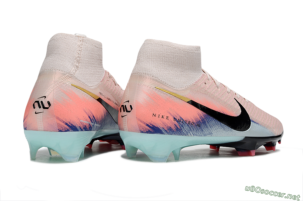 Unisex Nike Air Zoom Mercurial Superfly 10 Elite FG Football Boots - Pink/Black/Gold 6