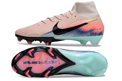 Unisex Nike Air Zoom Mercurial Superfly 10 Elite FG Football Boots - Pink/Black/Gold