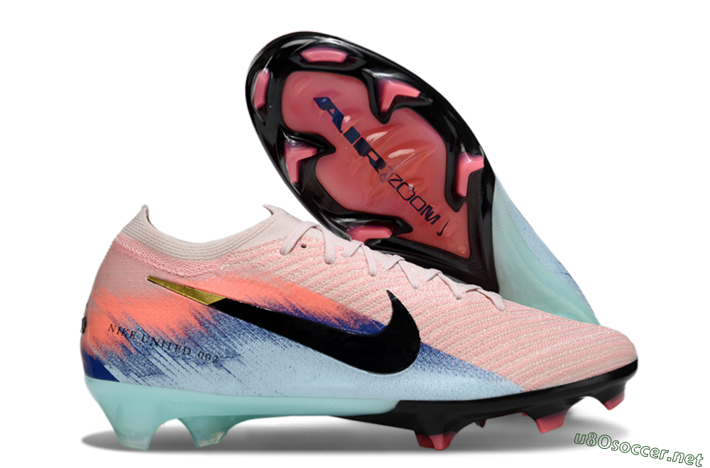 Unisex Nike Air Zoom Mercurial Vapor 16 Elite FG Football Boots - Pink/Black/Jade 2
