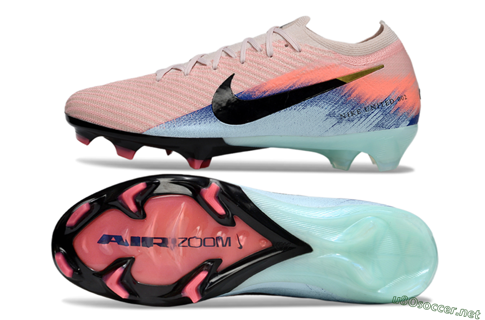 Unisex Nike Air Zoom Mercurial Vapor 16 Elite FG Football Boots - Pink/Black/Jade 1