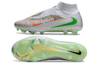 Unisex Nike Phantom 6 Elite FG Football Boots - White/Red/Yellow
