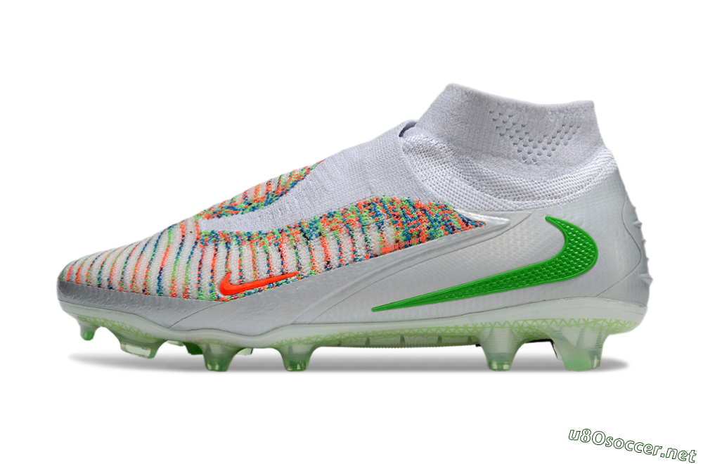 Unisex Nike Phantom 6 Elite FG Football Boots - White/Red/Yellow 0