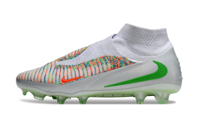 Unisex Nike Phantom 6 Elite FG Football Boots - White/Red/Yellow