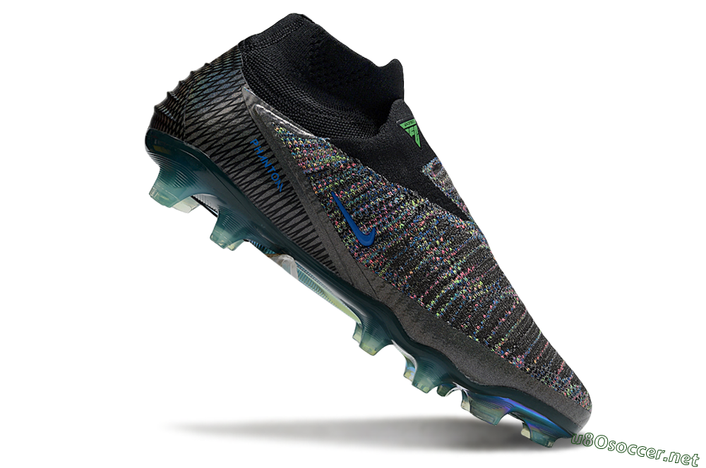 Unisex Nike Phantom 6 Elite FG Football Boots - Black/Yellow/Red 4
