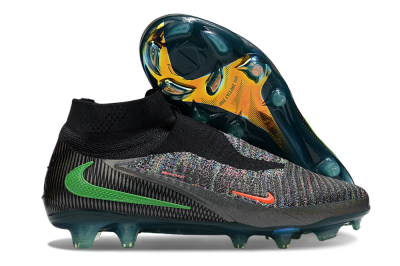 Unisex Nike Phantom 6 Elite FG Football Boots - Black/Yellow/Red