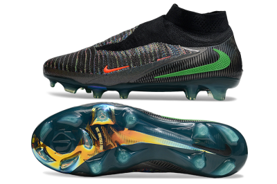 Unisex Nike Phantom 6 Elite FG Football Boots - Black/Yellow/Red