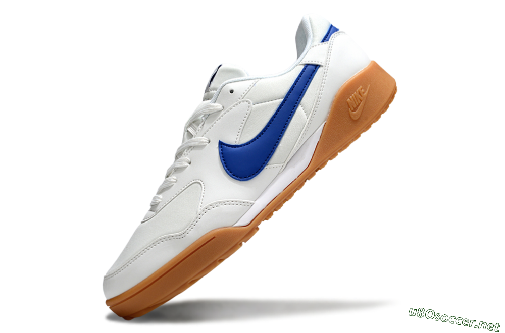 Unisex Nike Terra Manta TF Football Shoes - White/Blue/Brown 5