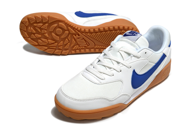 Unisex Nike Terra Manta TF Football Shoes - White/Blue/Brown