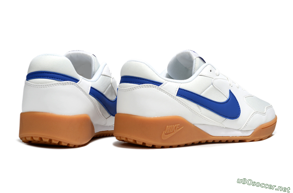 Unisex Nike Terra Manta TF Football Shoes - White/Blue/Brown 6