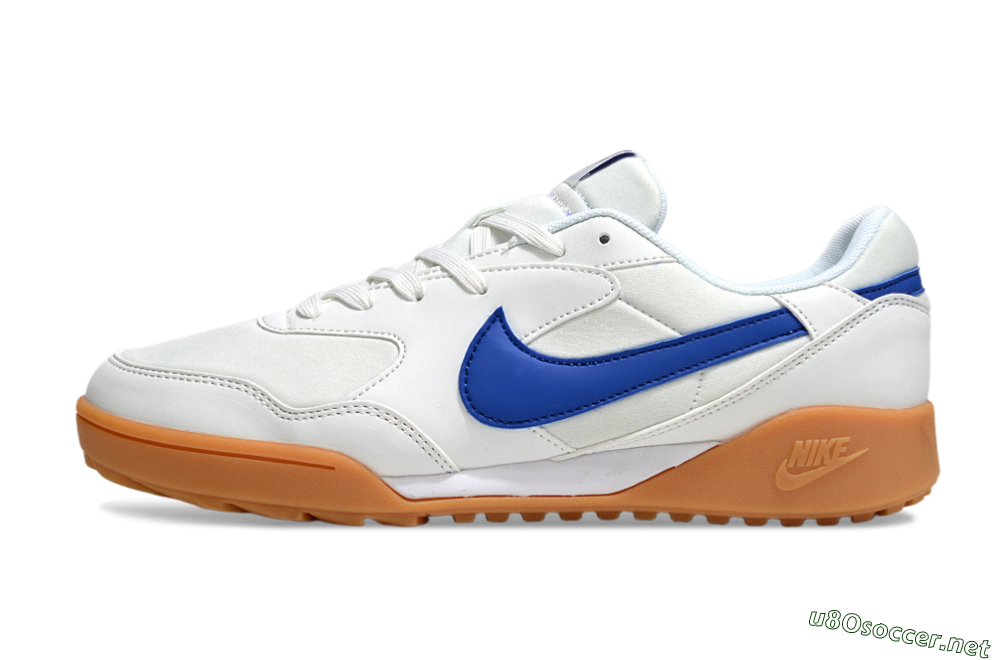 Unisex Nike Terra Manta TF Football Shoes - White/Blue/Brown 0