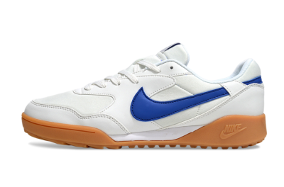 Unisex Nike Terra Manta TF Football Shoes - White/Blue/Brown
