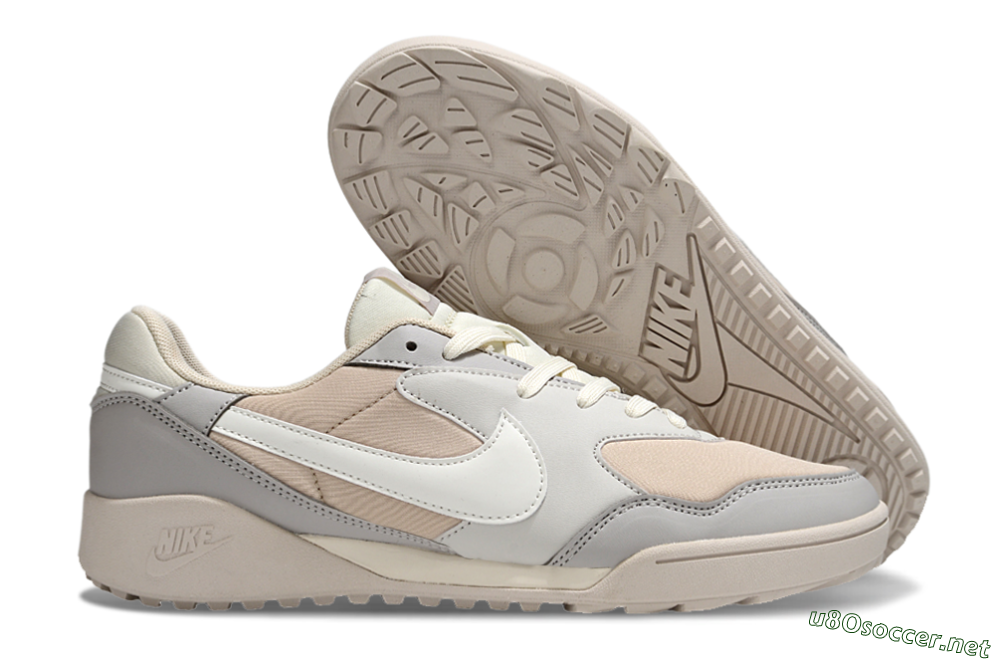 Unisex Nike Terra Manta TF Football Shoes - Pink/Grey/White 2