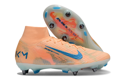 Men's Nike Air Zoom Mercurial Superfly 10 Elite SG Football Boots - Pink/Blue/Whtie