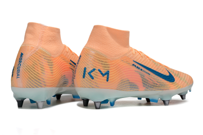 Men's Nike Air Zoom Mercurial Superfly 10 Elite SG Football Boots - Pink/Blue/Whtie