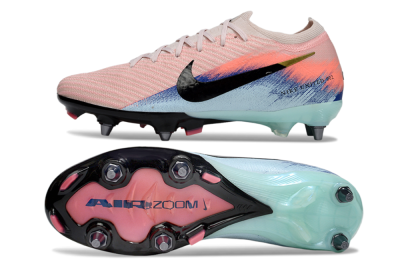 Unisex Nike Air Zoom Mercurial Vapor 16 Elite SG Football Boots - Pink/Black/Jade