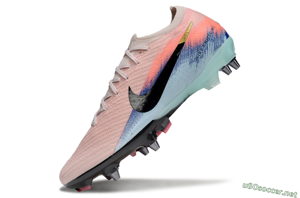 Unisex Nike Air Zoom Mercurial Vapor 16 Elite SG Football Boots - Pink/Black/Jade 5