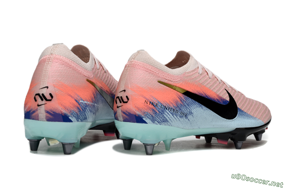 Unisex Nike Air Zoom Mercurial Vapor 16 Elite SG Football Boots - Pink/Black/Jade 6