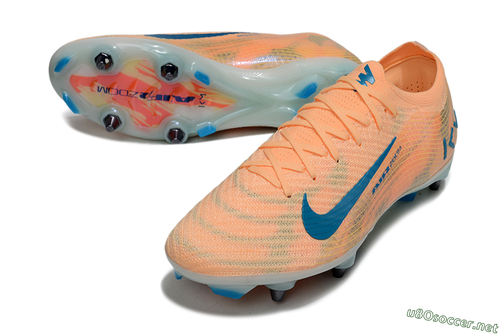 Men's Nike Air Zoom Mercurial Vapor 16 Elite SG Football Boots - Pink/Blue/Yellow 0