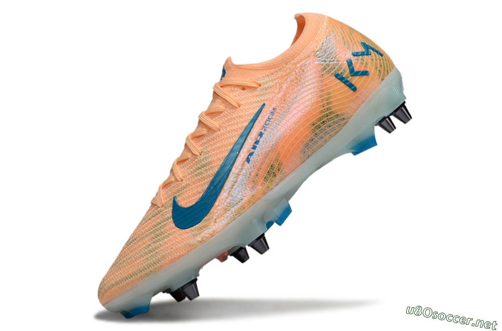 Men's Nike Air Zoom Mercurial Vapor 16 Elite SG Football Boots - Pink/Blue/Yellow 4