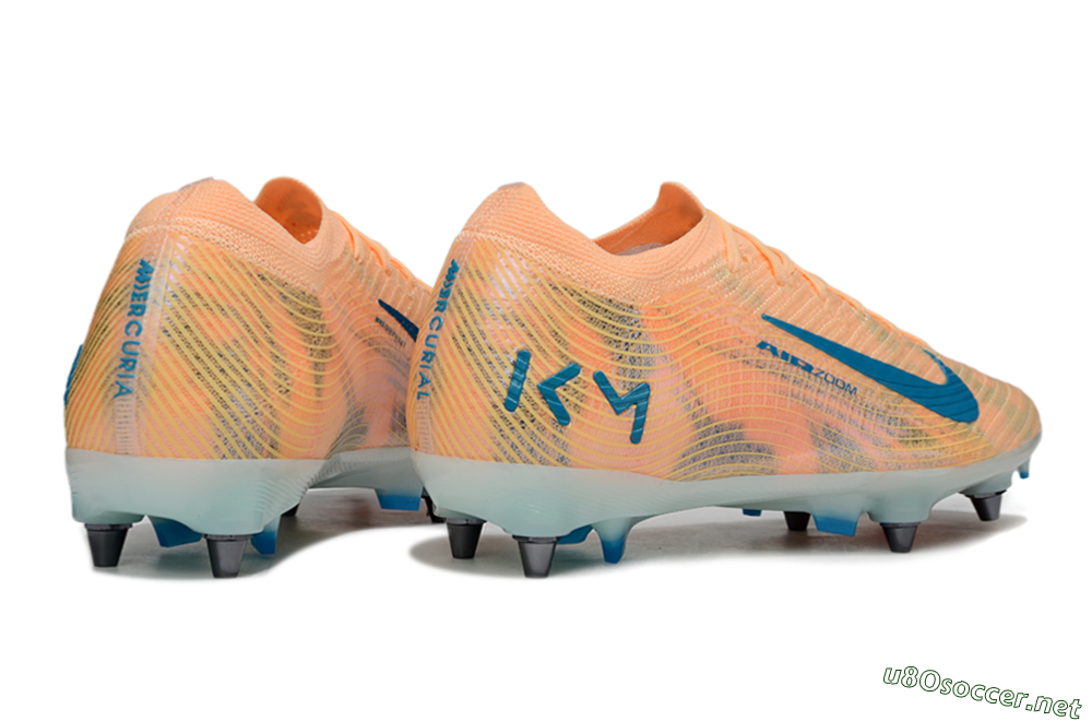 Men's Nike Air Zoom Mercurial Vapor 16 Elite SG Football Boots - Pink/Blue/Yellow 5