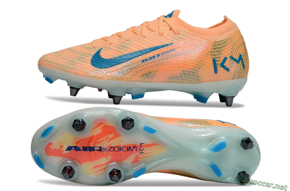 Men's Nike Air Zoom Mercurial Vapor 16 Elite SG Football Boots - Pink/Blue/Yellow 1
