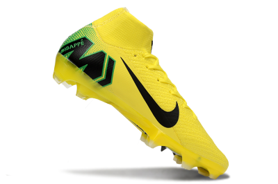 Unisex Nike Air Zoom Mercurial Superfly 10 Elite FG Football Boots - Yellow/Black/Green