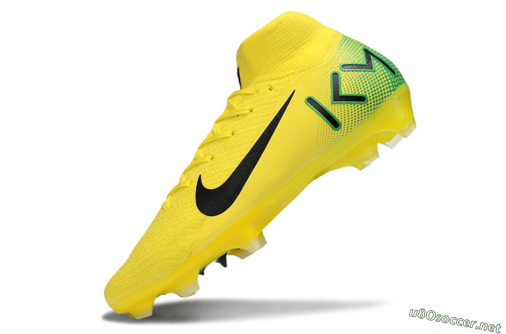 Unisex Nike Air Zoom Mercurial Superfly 10 Elite FG Football Boots - Yellow/Black/Green 5