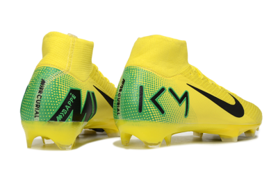 Unisex Nike Air Zoom Mercurial Superfly 10 Elite FG Football Boots - Yellow/Black/Green