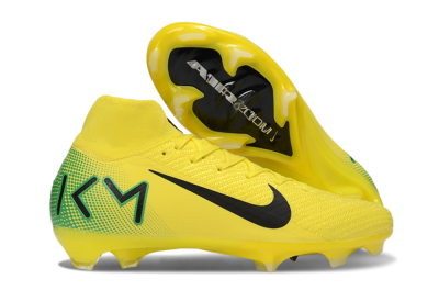 Unisex Nike Air Zoom Mercurial Superfly 10 Elite FG Football Boots - Yellow/Black/Green