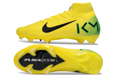 Unisex Nike Air Zoom Mercurial Superfly 10 Elite FG Football Boots - Yellow/Black/Green