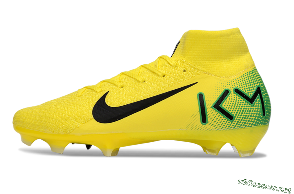 Unisex Nike Air Zoom Mercurial Superfly 10 Elite FG Football Boots - Yellow/Black/Green 0