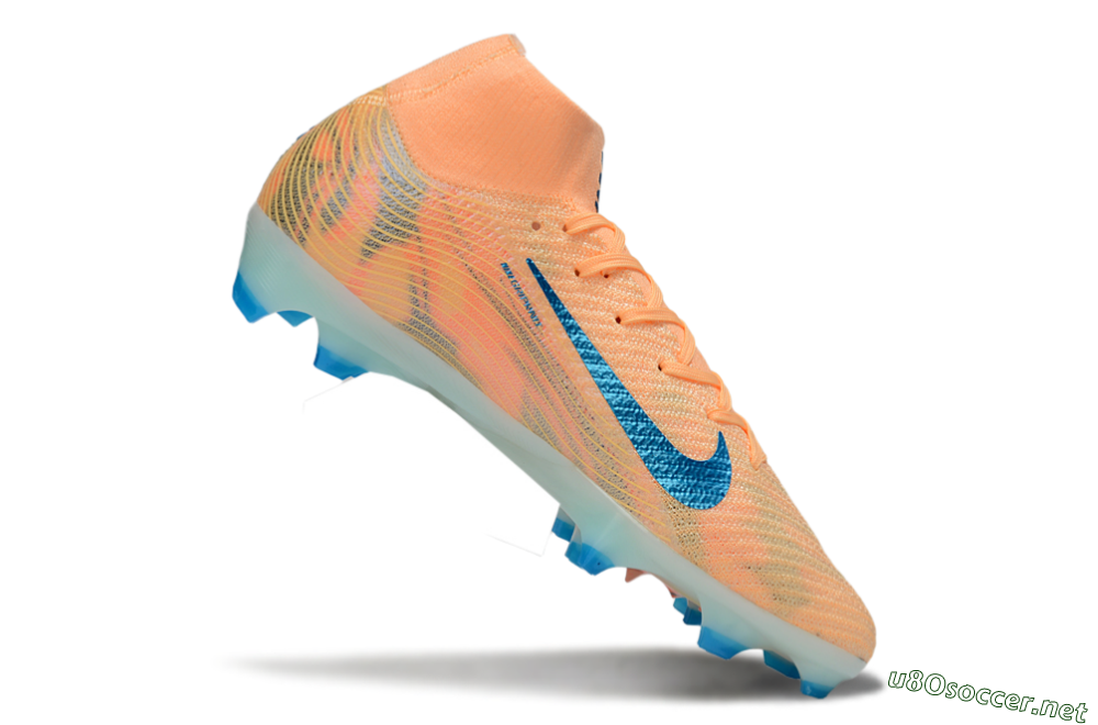 Unisex Nike Air Zoom Mercurial Superfly 10 Elite FG Football Boots - Pink/Blue/Whtie 4