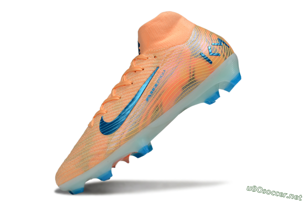 Unisex Nike Air Zoom Mercurial Superfly 10 Elite FG Football Boots - Pink/Blue/Whtie 5