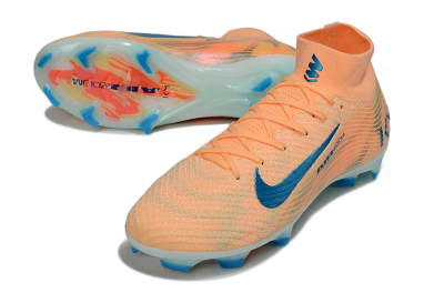 Unisex Nike Air Zoom Mercurial Superfly 10 Elite FG Football Boots - Pink/Blue/Whtie