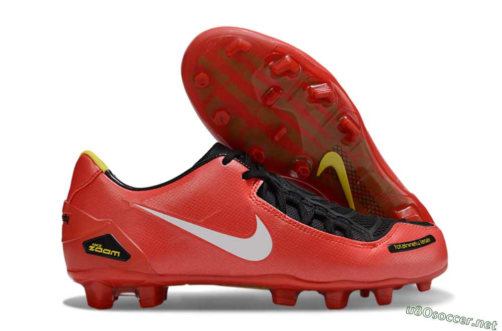Men's Nike Air Zoom Total 90 Laser FG Football Boots - Red/White/Black 2