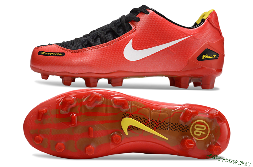 Men's Nike Air Zoom Total 90 Laser FG Football Boots - Red/White/Black 1