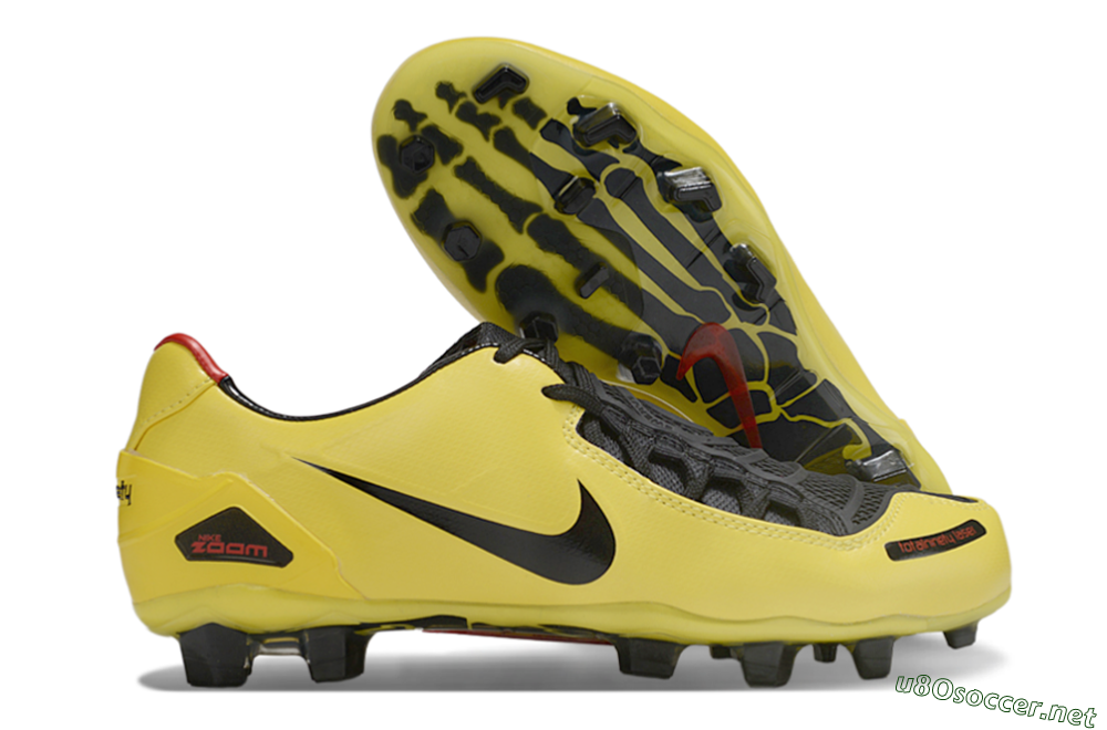 Men's Nike Air Zoom Total 90 Laser FG Football Boots - Yellow/Black/Red 2