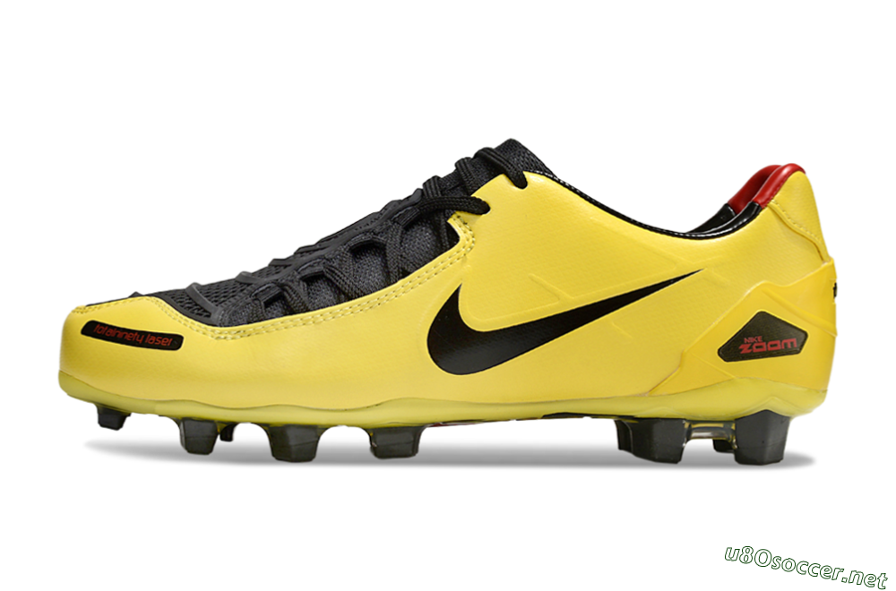 Men's Nike Air Zoom Total 90 Laser FG Football Boots - Yellow/Black/Red 0