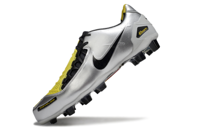 Men's Nike Air Zoom Total 90 Laser FG Football Boots - Silver/Black/Yellow